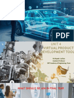 Unit 4 Virtual Product Development Tools - Mr.R.S.Jadhav