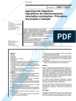 NBR 13929 - Seguranca de Maquinas Com Dispositivos de Intertravamento - Norma Cancelada