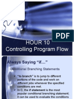 Hour 10 Controlling Program Flow