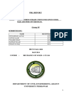 PBL Report: Title: Draw Stress Strain Curve For Given Steel Bar and Find Out Results