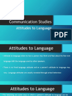 Attitudes To Language PDF Document