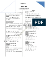 9th Class Math Notes PDF Download Chapther 5