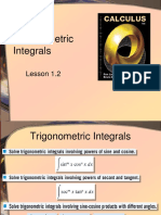 Lesson 1.2 - Integration by Trigo Functions