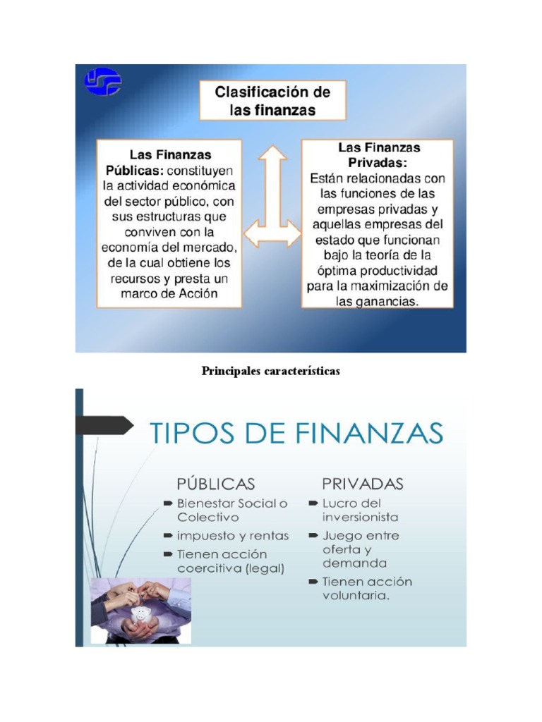 Clasificacion de Las Finanzas y Sus