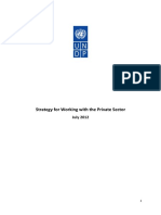 Strategy For Working With The Private Sector: July 2012