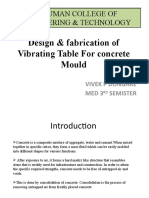 Design & Fabrication of Vibrating Table For Concrite