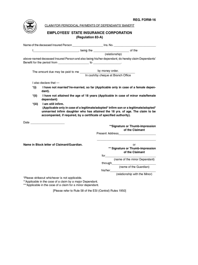 Filling Form 16 for Dependants' Benefit | PDF | Financial Services ...