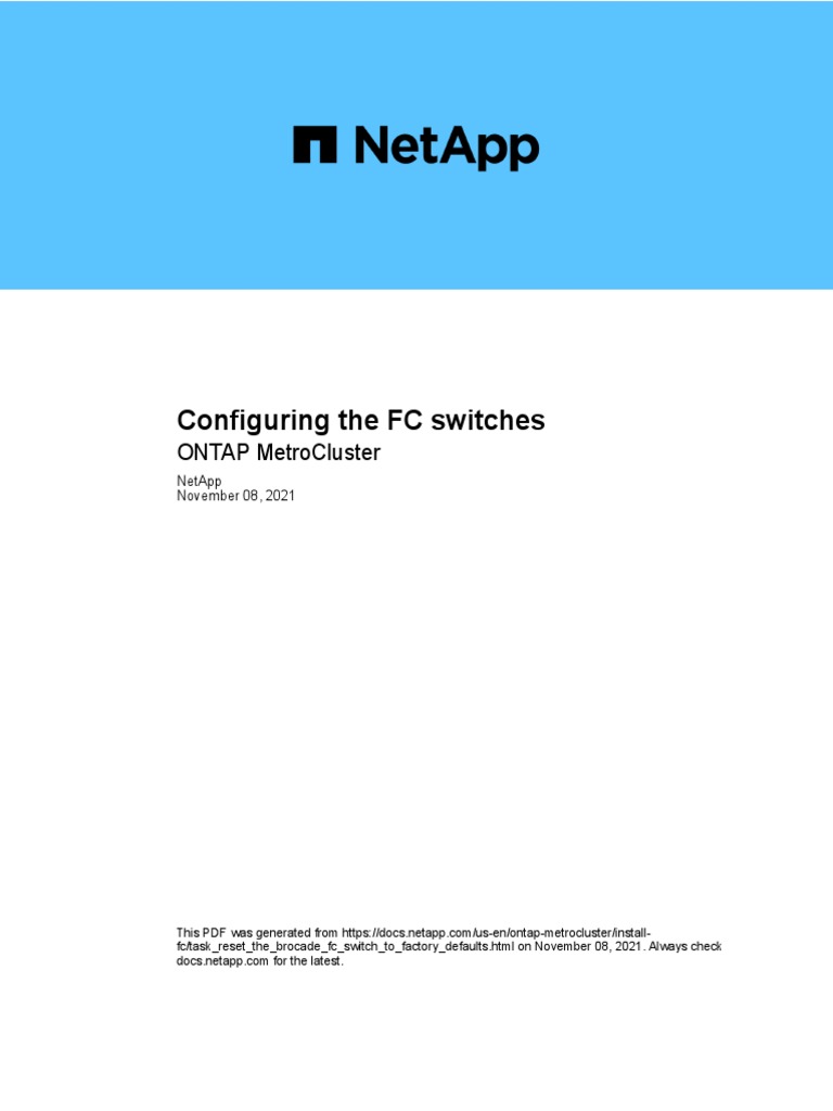 Configuring The FC Switches | PDF | File Transfer Protocol | System ...