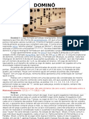 Regras Dominó Belga, PDF