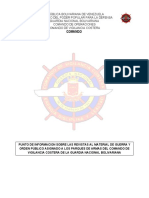 Revisión de material de guerra y orden público asignado a parques de armas de la Guardia Nacional Bolivariana