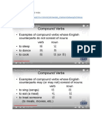 The Concept of Compound Verbs