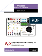 RFD-200 S2: Portable Relay Test Set User'S Manual