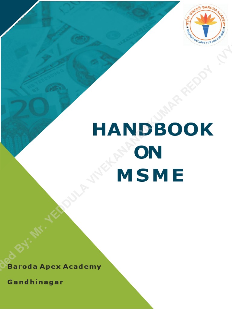 Handbook On Msme | PDF | Small And Medium Sized Enterprises | Revenue