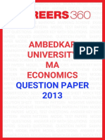 Ambedkar UNI Versi TY MA Economi CS Questi ON Paper 2013