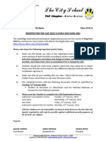 Circular # 0006 (CAIE Regular Entries Circular MJ 2022)