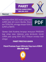 Penjelasan Paket PRESTASI Juara KSN-K SMA 2022