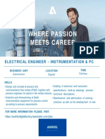 Electrical Engineer, Instrumentation and Process Control