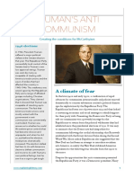 Truman'S Anti Communism: A Climate of Fear