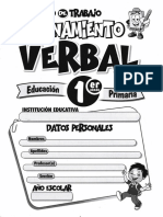 Cuaderno Razonamiento Verbal 1º Prim.