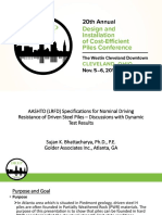Aashto LRFD Specifications For Nominal Driving Resistance of Driven Steel Piles Dicep2019