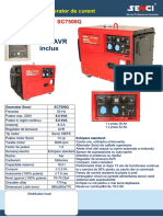 SC7500Q Generator de Curent Insonorizat Senci Distribuitor