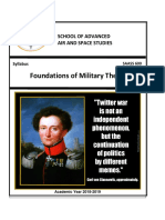 Foundations of Military Theory: School of Advanced Air and Space Studies
