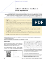 Inhaled Nitric Oxide Before Induction of Anesthesia in Patients With PH - 2021