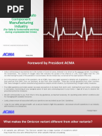 Advisory For Auto Component Manufacturing Industry: (For Safe & Sustainable Working During Unprecedented Times)