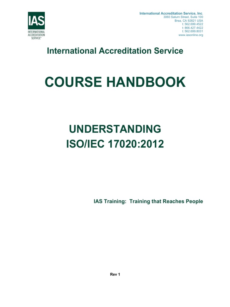 Tab 101Understanding ISO IEC 17020 Handbook PDF Ownership