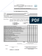 OJT Performance Evaluation