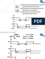 Example 2-1: (A) Determine The Instantaneous Power (B) Determine The Energy Absorbed by