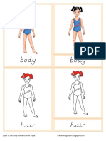 Parts of The Body Nomenclature Cards