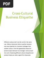 Cross-Cultural Business Etiquette