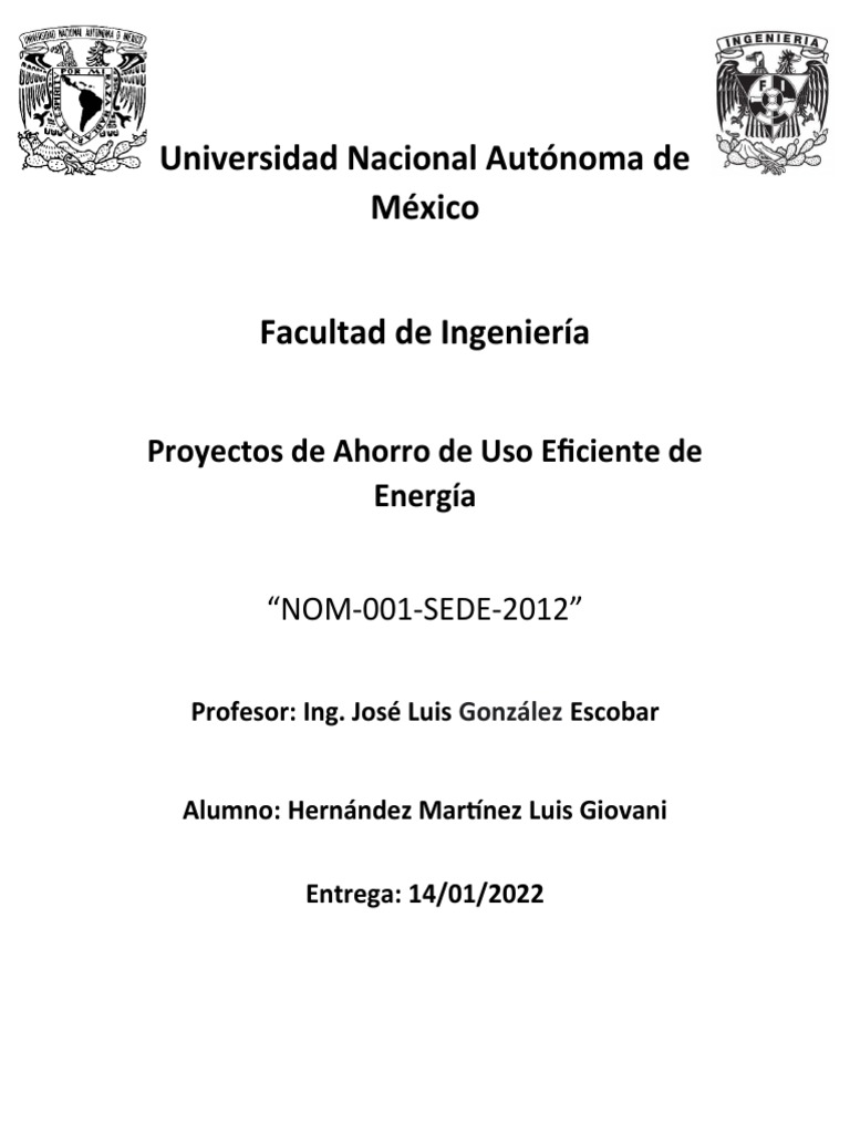 Nom 001 Sede 2012 | PDF | Ingenieria Eléctrica | Corriente eléctrica