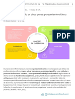 Proceso de Enfermería en Cinco Pasos - Pensamiento Crítico y Valoración