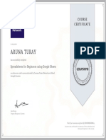 G Sheet Certificate