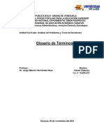 Glosario Analisis de Problemas y Toma de Decisiones