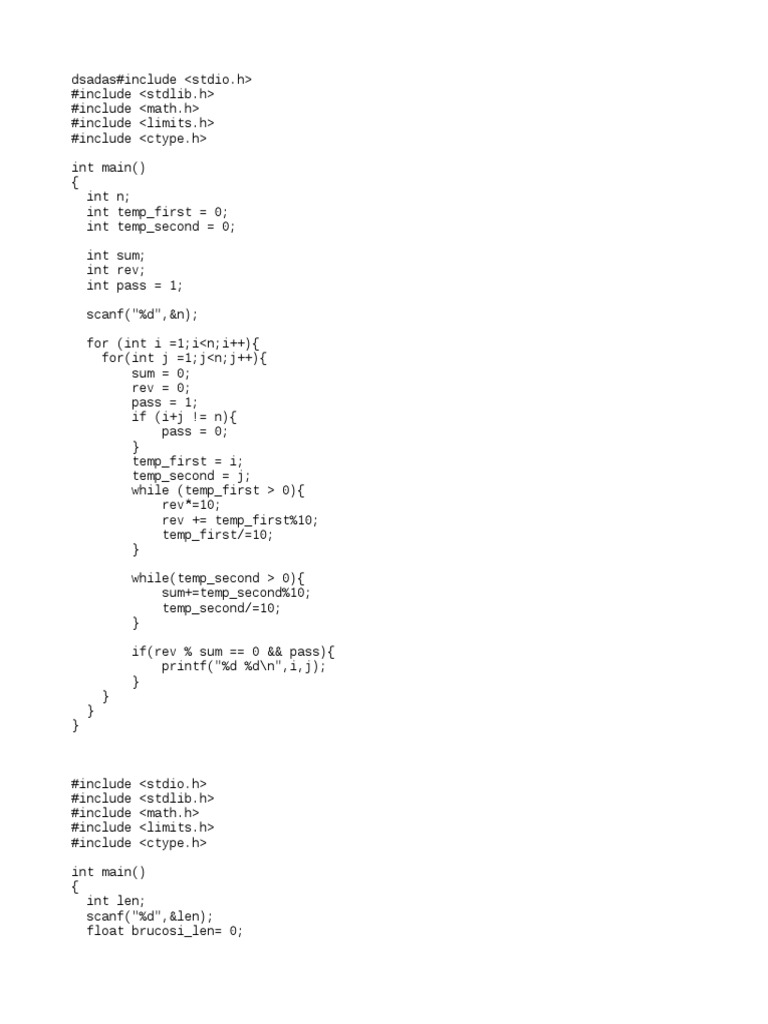 C Program for Sum and Average Calculation | PDF | Computers
