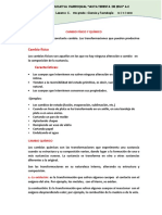 CAMBIOS FISICOS Y QUIMICOS