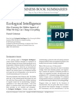Ecological Intelligence Summary