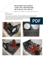 Practical Television Magazine'S Argus, The Vcr97 CRT, The Pentode That Won The War and "My Argus"