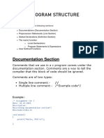 C Program Structure