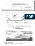 2021 - 09 - 27 - Ficha de Avaliação Diagnóstica de Ciências Naturais