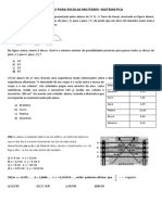 SIMULADO PARA ESCOLAS MILITARES- MATEMATICA