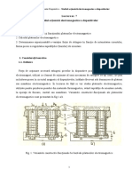 Studiul Acționării Electromagnetice A Dispozitivelor