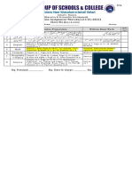 Daily Home Assignment Thursday (13-01-2022) Class Six: Syllabus Preparation Writtenhome Work