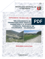 Resumen Ejecutivo Prosupuesto Carretera Combayo - Copia