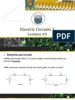 Networks, Circuits and Ohm's Law