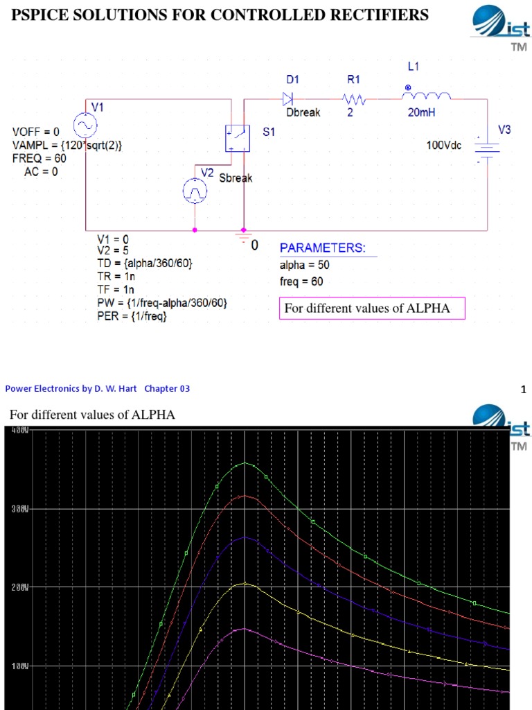 For Different Values of ALPHA: Power Electronics by D. W. Hart Chapter ...