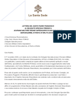 LETTERA DEL SANTO PADRE FRANCESCO